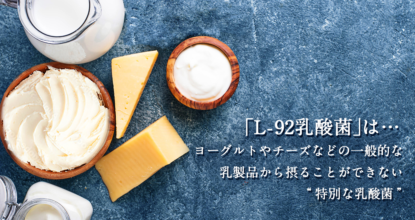 「L-92乳酸菌」は…ヨーグルトやチーズなどの一般的な乳製品から摂ることができない“特別な乳酸菌”